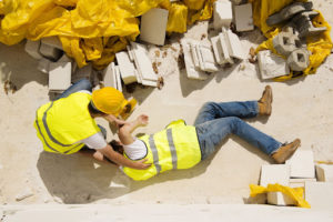 A man in California injured from a construction accident.
