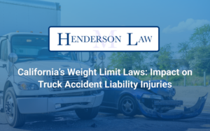 Impact on truck accident liability injuries in Henderson Law